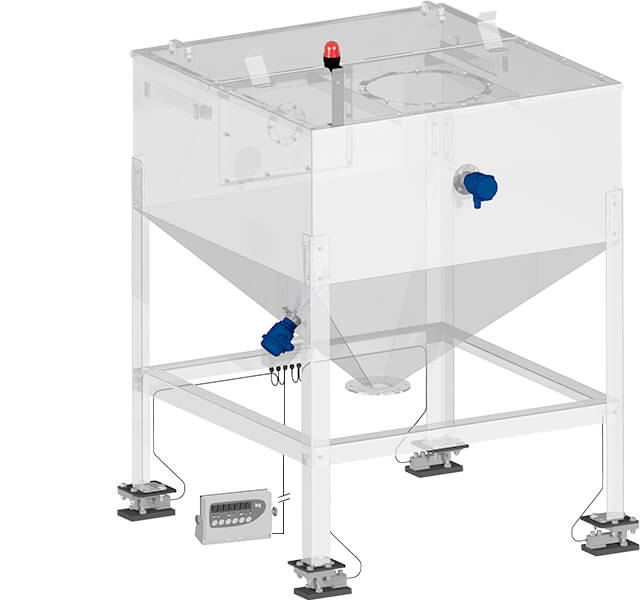 Weighing system for containers MEQAP