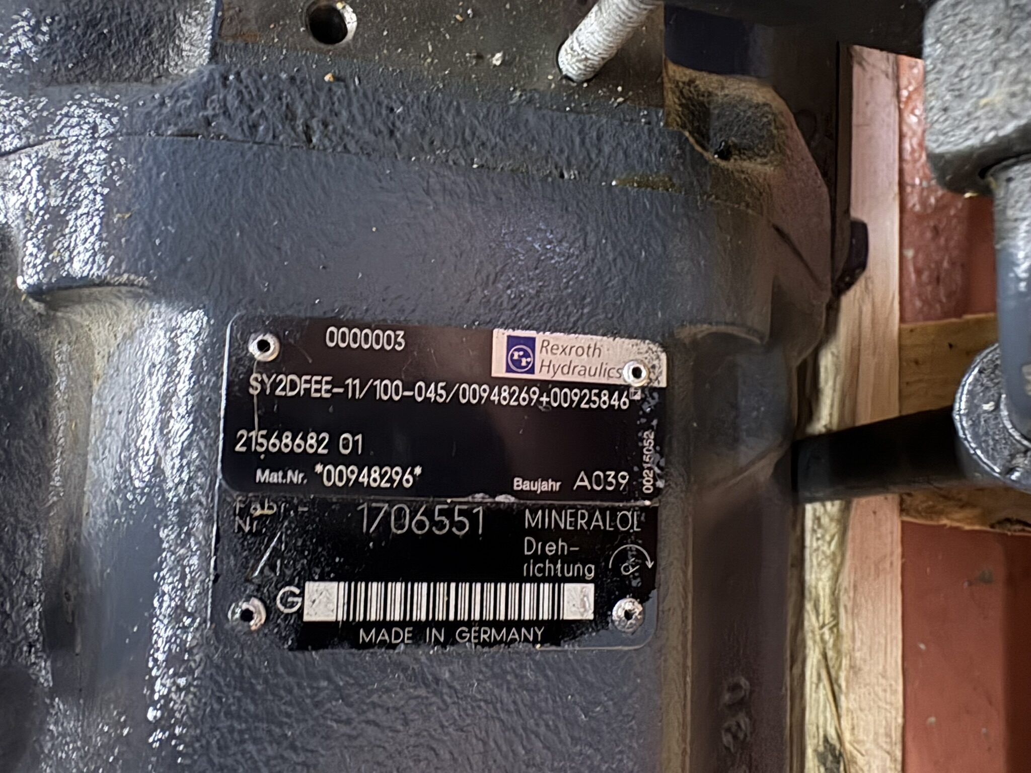 10888265 R900948296 Rexroth SYS2DFEE-11/100-045 / 00948269+00925846 pompencombinatie - Afbeelding 5